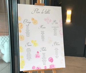Plan de table de mariage