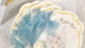 Faire-part de mariage illustré dans la thématique Disney