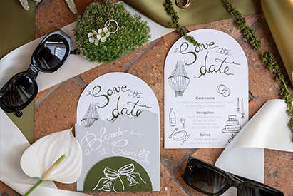 Mariage thématique vert